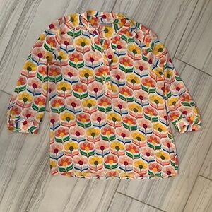 DownEast Multicolor Floral Top